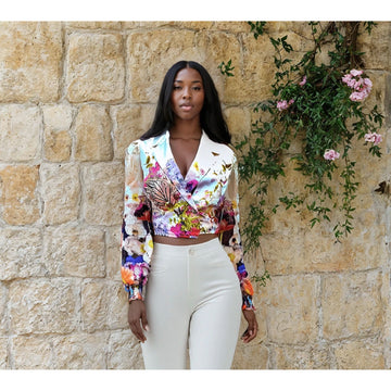 Garden Soiree Blazer Top