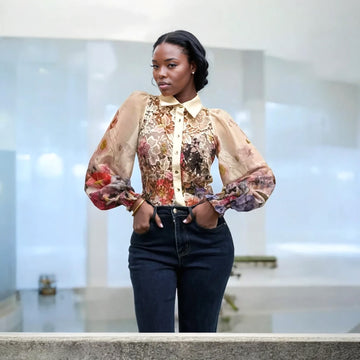 Garden Soiree Lace Button Up