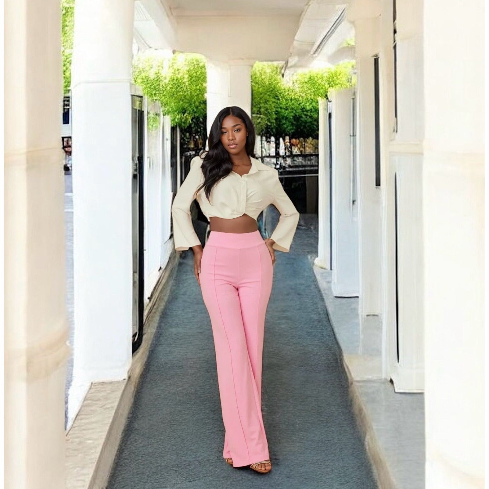 Candidly Casual Pants Pastel Pink