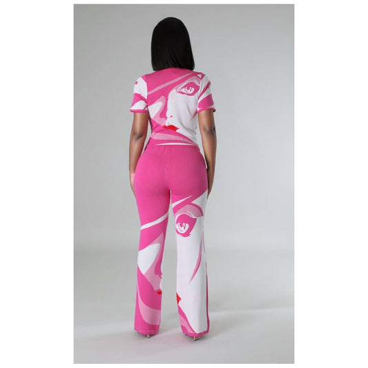 All Eyes On Me 2pc Set Pink