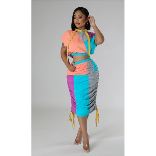 Sherbet Skirt Set Multi