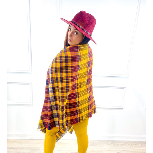 Keeping Me Comfy Kimono w/Pockets Yellow Multi