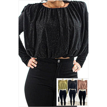 Shimmery Chic Crop